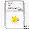 Image 1 : 1914 $2.50 Gold Quarter Eagle NGC MS61