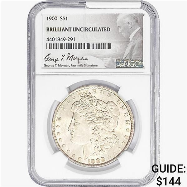 1900 Morgan Silver Dollar NGC BU
