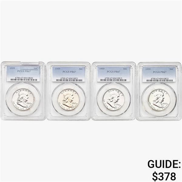 [4]1959 Franklin Half Dollar PCGS PR67