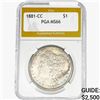 1881-CC Morgan Silver Dollar PGA MS66