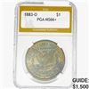 1883-O Morgan Silver Dollar PGA MS66+