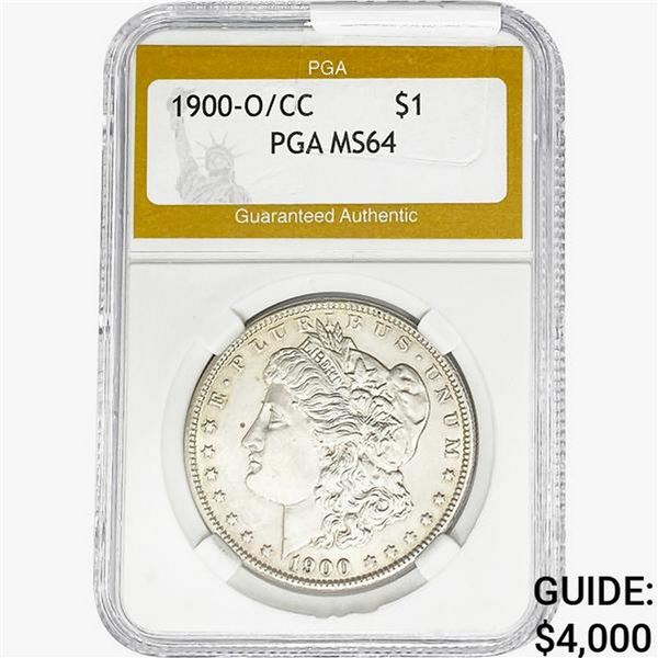 1900-O/CC Morgan Silver Dollar PGA MS64