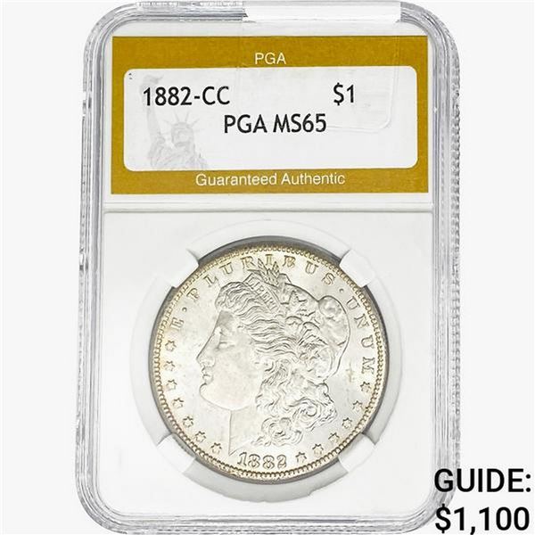 1882-CC Morgan Silver Dollar PGA MS65
