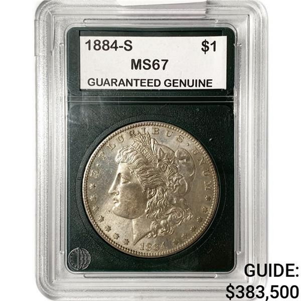 1884-S Morgan Silver Dollar GG MS67