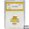 Image 1 : 1910 $2.50 Gold Quarter Eagle PGA MS65