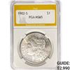 Image 1 : 1902-S Morgan Silver Dollar PGA MS65