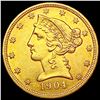 Image 1 : 1904 $5 Gold Half Eagle UNCIRCULATED