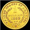 Image 2 : 1853 O Rare Gold Dollar UNCIRCULATED