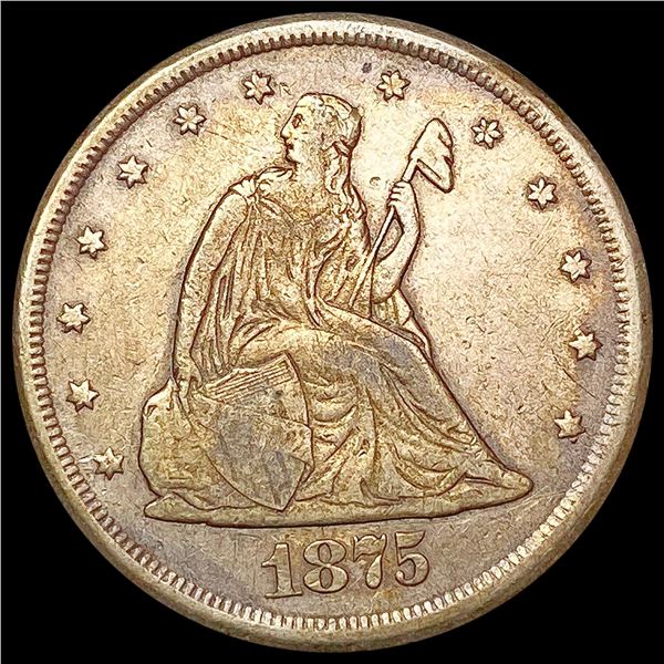 1875 CC Twenty Cent Piece NEARLY UNCIRCULATED