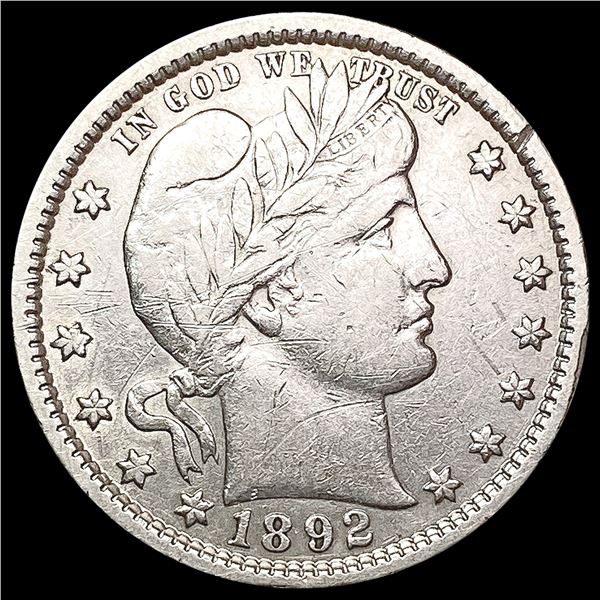 1892 Barber Quarter CLOSELY UNCIRCULATED