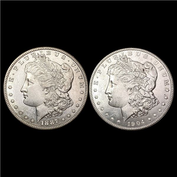 1887-1904 [2] Morgan Silver Dollar UNCIRCULATED