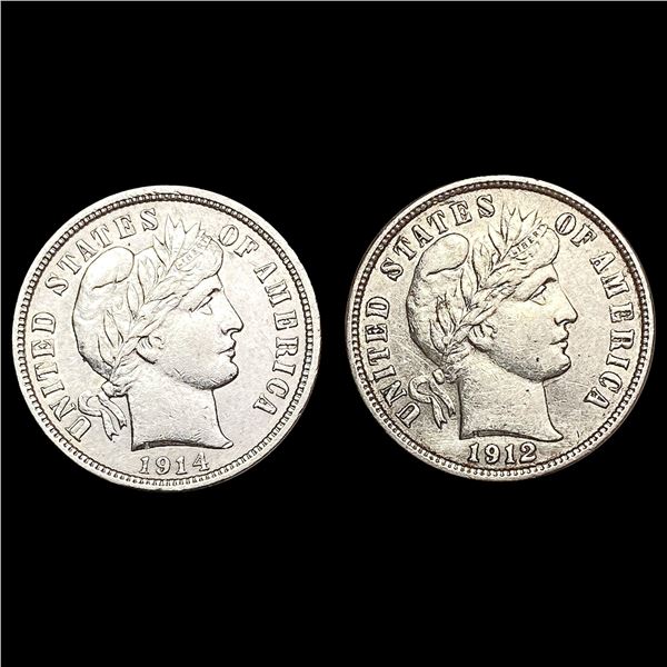 1912-1914 [2] Barber Dime UNCIRCULATED