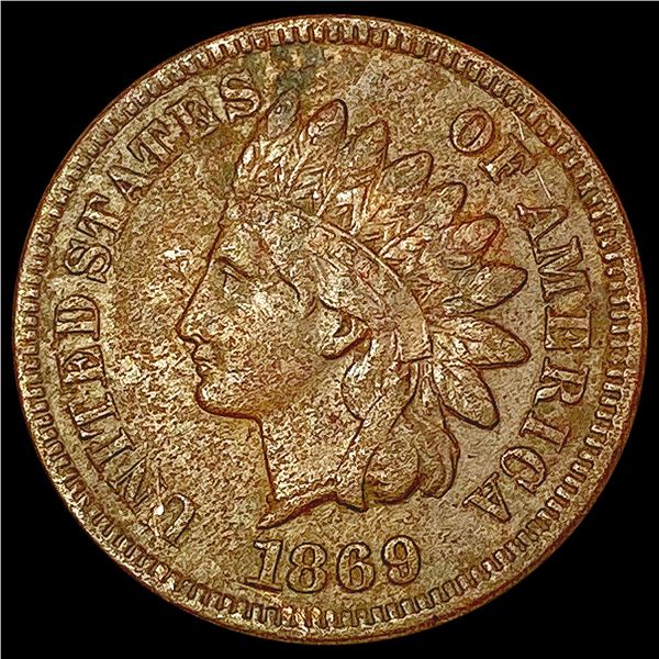 1869 Indian Head Cent CLOSELY UNCIRCULATED