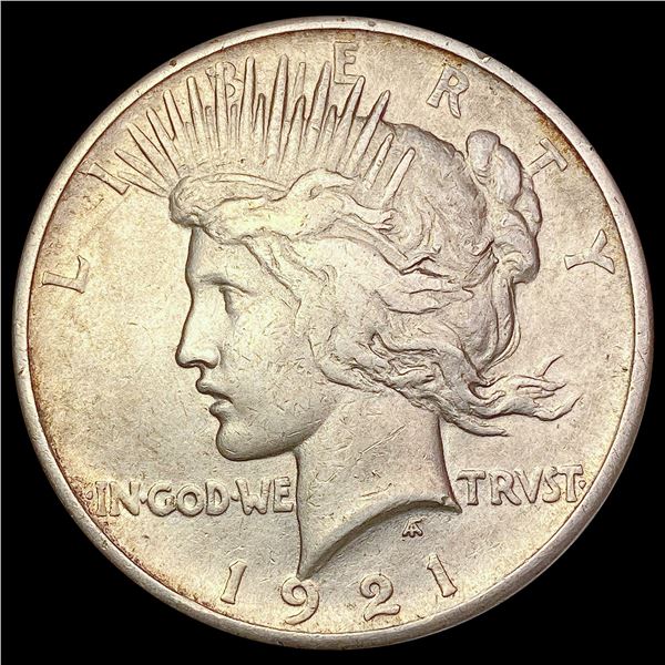 1921 Silver Peace Dollar NEARLY UNCIRCULATED