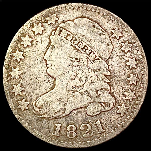 1821 Capped Bust Dime LIGHTLY CIRCULATED