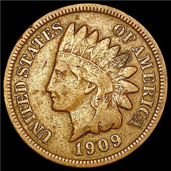 1909 S Indian Head Cent LIGHTLY CIRCULATED