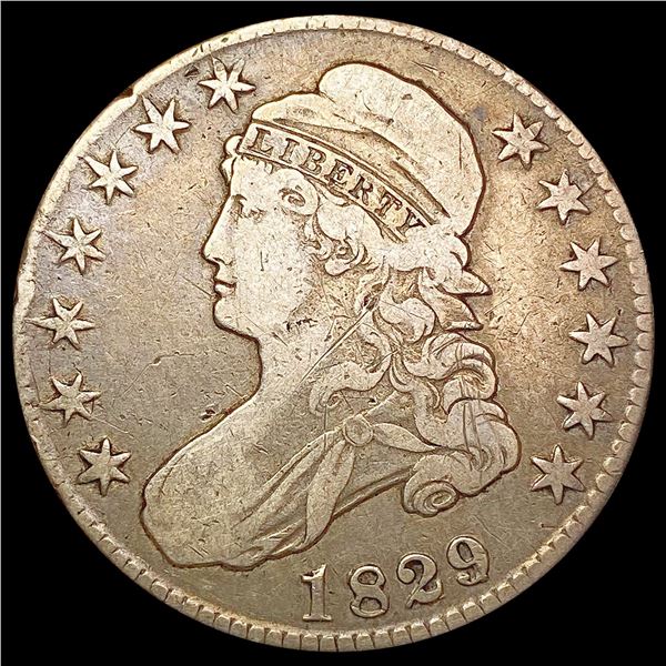 1829/7 Capped Bust Half Dollar LIGHTLY CIRCULATED