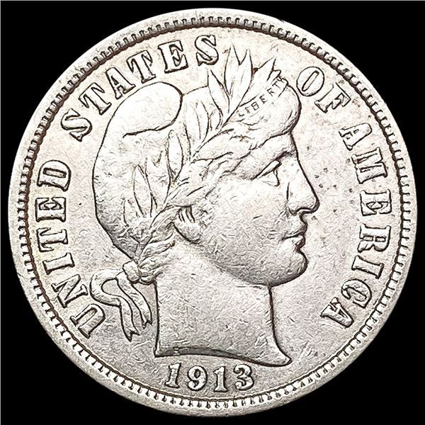1913 Barber Dime CLOSELY UNCIRCULATED
