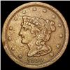 1850 Braided Hair Half Cent LIGHTLY CIRCULATED