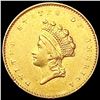 1855 Rare Gold Dollar CLOSELY UNCIRCULATED