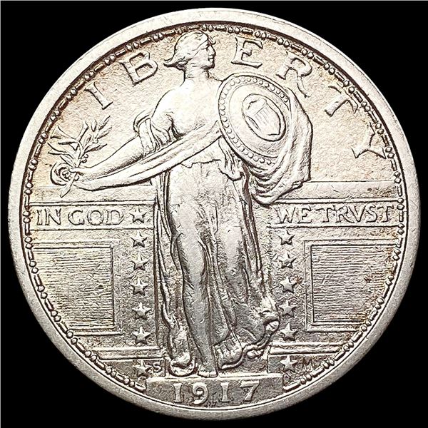 1917-S T1 FH Standing Liberty Quarter CHOICE BU