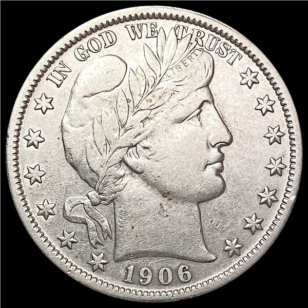 1906-O Barber Half Dollar CLOSELY UNCIRCULATED