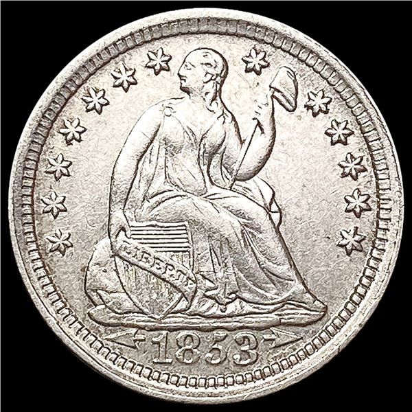 1853 Arrows Seated Liberty Half Dime UNCIRCULATED