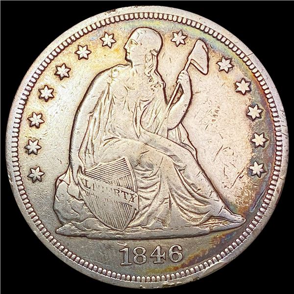 1846 Seated Liberty Dollar LIGHTLY CIRCULATED