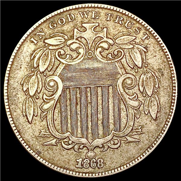 1868 Shield Nickel CLOSELY UNCIRCULATED