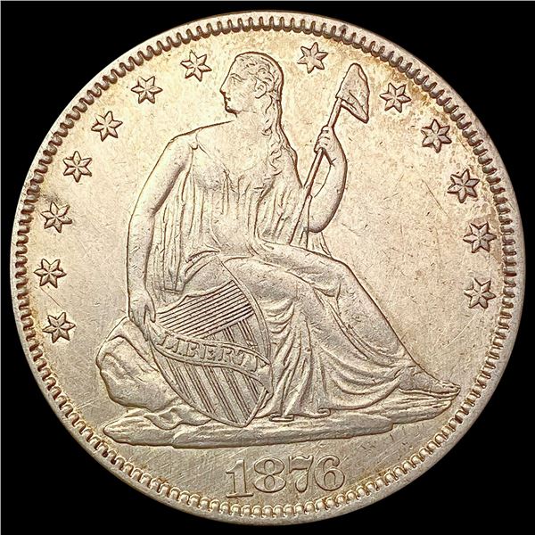 1876 Seated Liberty Half Dollar CLOSELY UNCIRCULATED