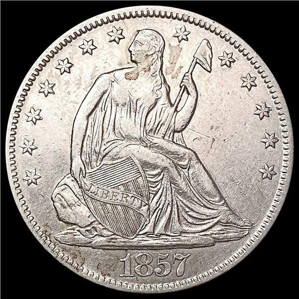 1857-O Seated Liberty Half Dollar CLOSELY UNCIRCULATED