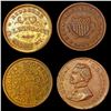 Image 1 : 1863 Varied Civil War Tokens Lot [4 Coins] HIGH GRADE