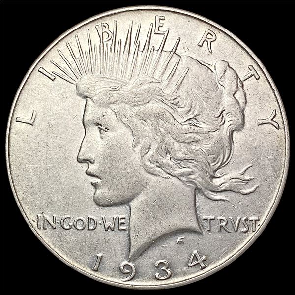1934 Silver Peace Dollar CLOSELY UNCIRCULATED