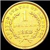 Image 2 : 1852 Rare Gold Dollar CLOSELY UNCIRCULATED