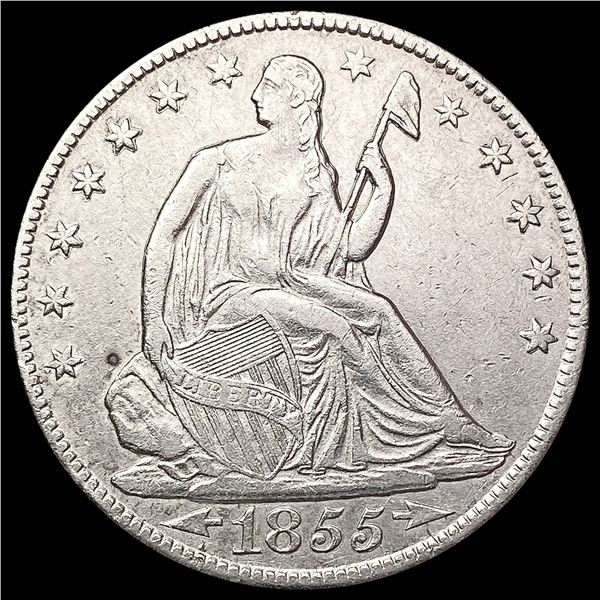 1855-O Arrows Seated Liberty Half Dollar UNCIRCULATED