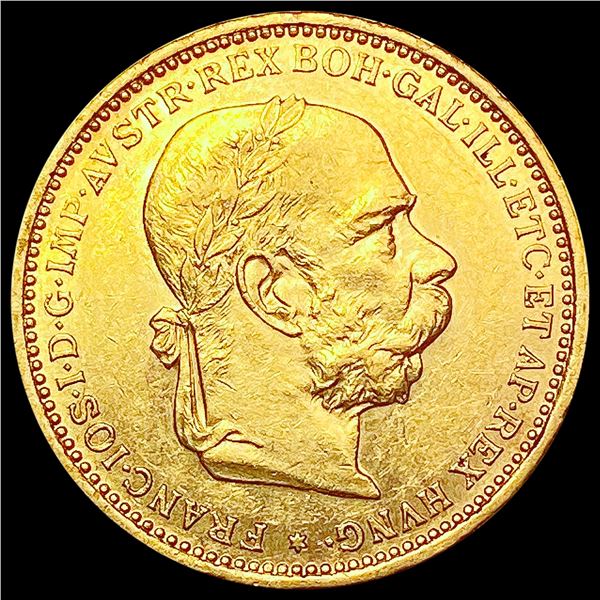 1895 Hungary Gold 20 Corona 0.196oz UNCIRCULATED