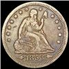 Image 1 : 1853 Arrows Rays Seated Liberty Quarter NEARLY UNCIRCULATED