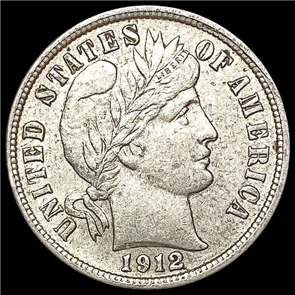 1912-S Barber Dime CLOSELY UNCIRCULATED