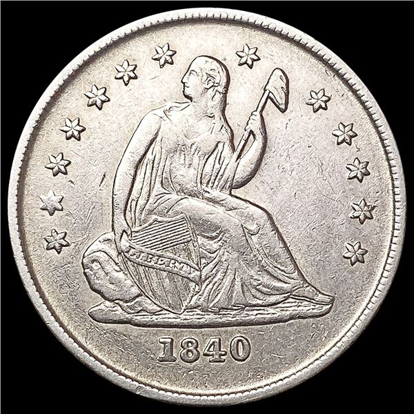 1840-O Seated Liberty Quarter CLOSELY UNCIRCULATED
