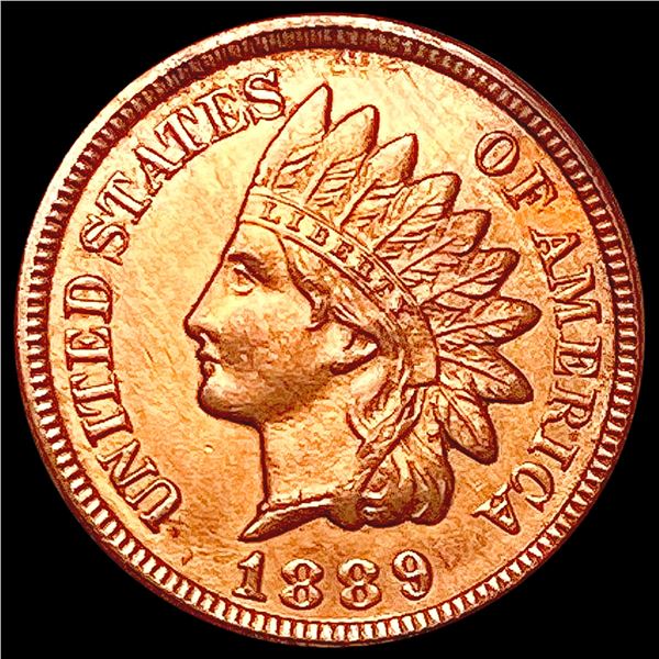 1889 RED Indian Head Cent CHOICE BU