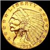 Image 1 : 1913 $2.50 Gold Quarter Eagle CLOSELY UNCIRCULATED