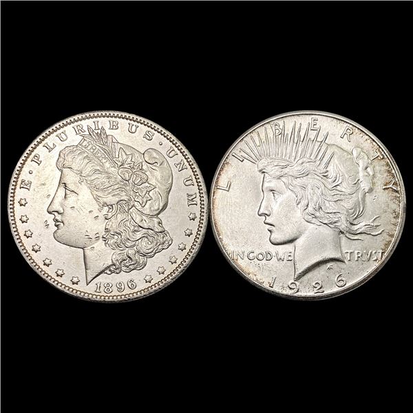 [2] 1896-O&1926-S U.S. Silver Dollars UNCIRCULATED
