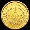 Image 2 : 1851 Rare Gold Dollar CLOSELY UNCIRCULATED