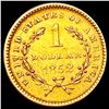 Image 2 : 1852 Rare Gold Dollar CLOSELY UNCIRCULATED