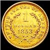 Image 2 : 1853 Rare Gold Dollar CLOSELY UNCIRCULATED