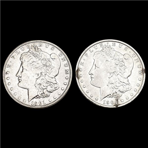 [2] 1901 Morgan Silver Dollar NEARLY UNCIRCULATED