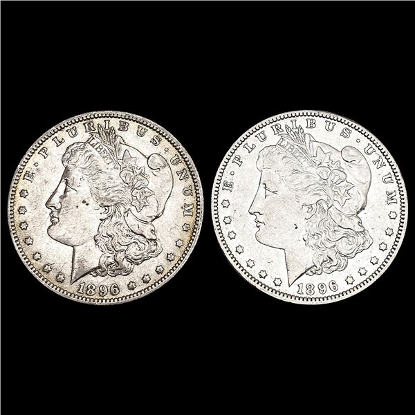 [2] 1896-O Morgan Silver Dollar LIGHTLY CIRCULATED