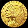 Image 1 : 1913 $2.50 Gold Quarter Eagle CLOSELY UNCIRCULATED