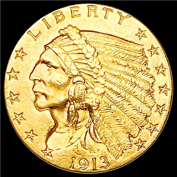 1913 $2.50 Gold Quarter Eagle CHOICE AU