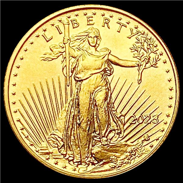 2023 1/10oz Gold $5 Eagle SUPERB GEM BU